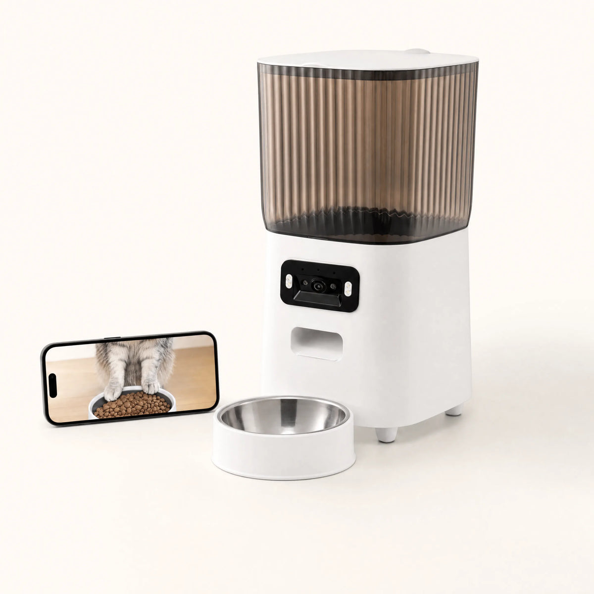 Distributeur croquettes automatique WiFi caméra HD 5L — Felinovō