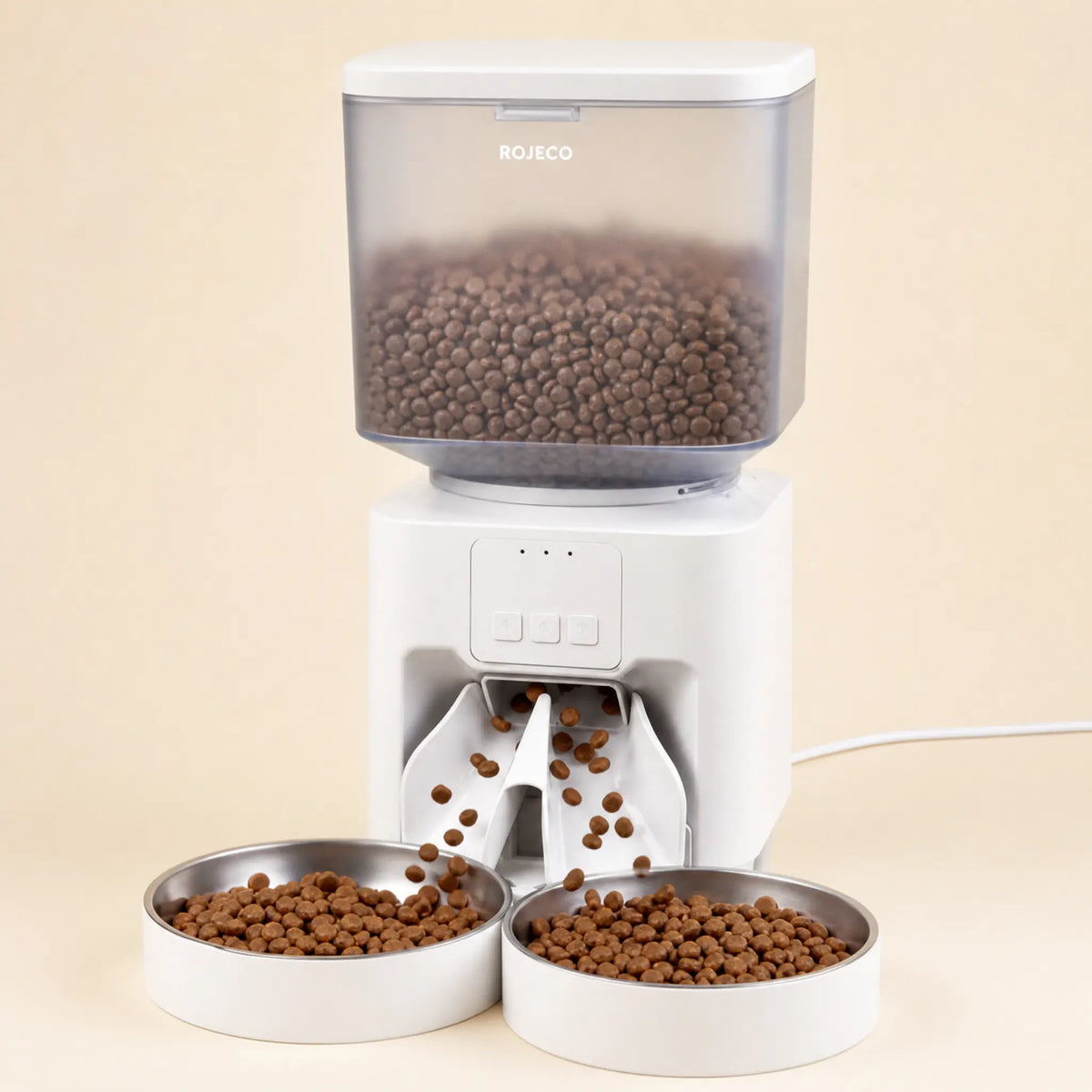 Distributeur croquettes double bol connecté 4,5L — Felinovō Twin